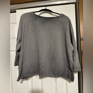 American Eagle Outfitters Charcoal Gray Sweatshirt